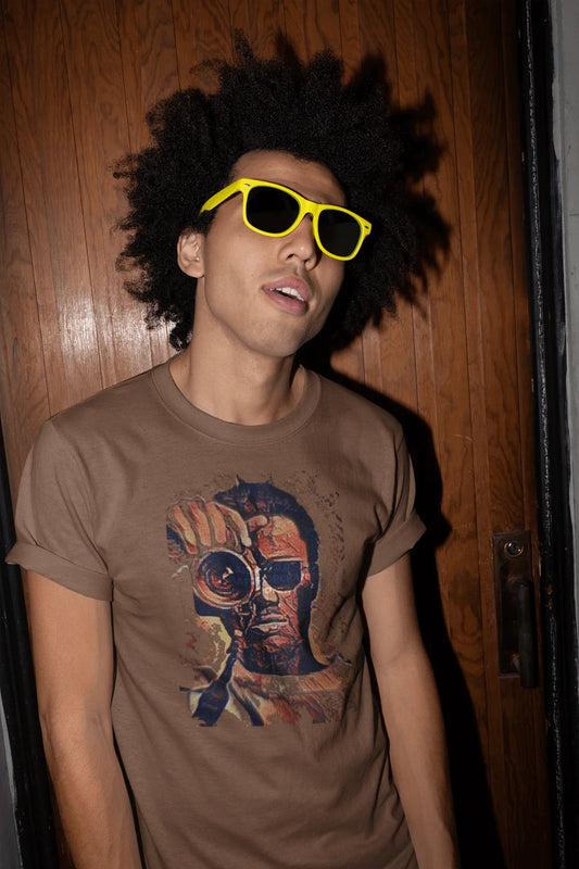 photo op brown T-shirts For Men