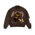 Ascension Mock-Neck Sweatshirt — Brown
