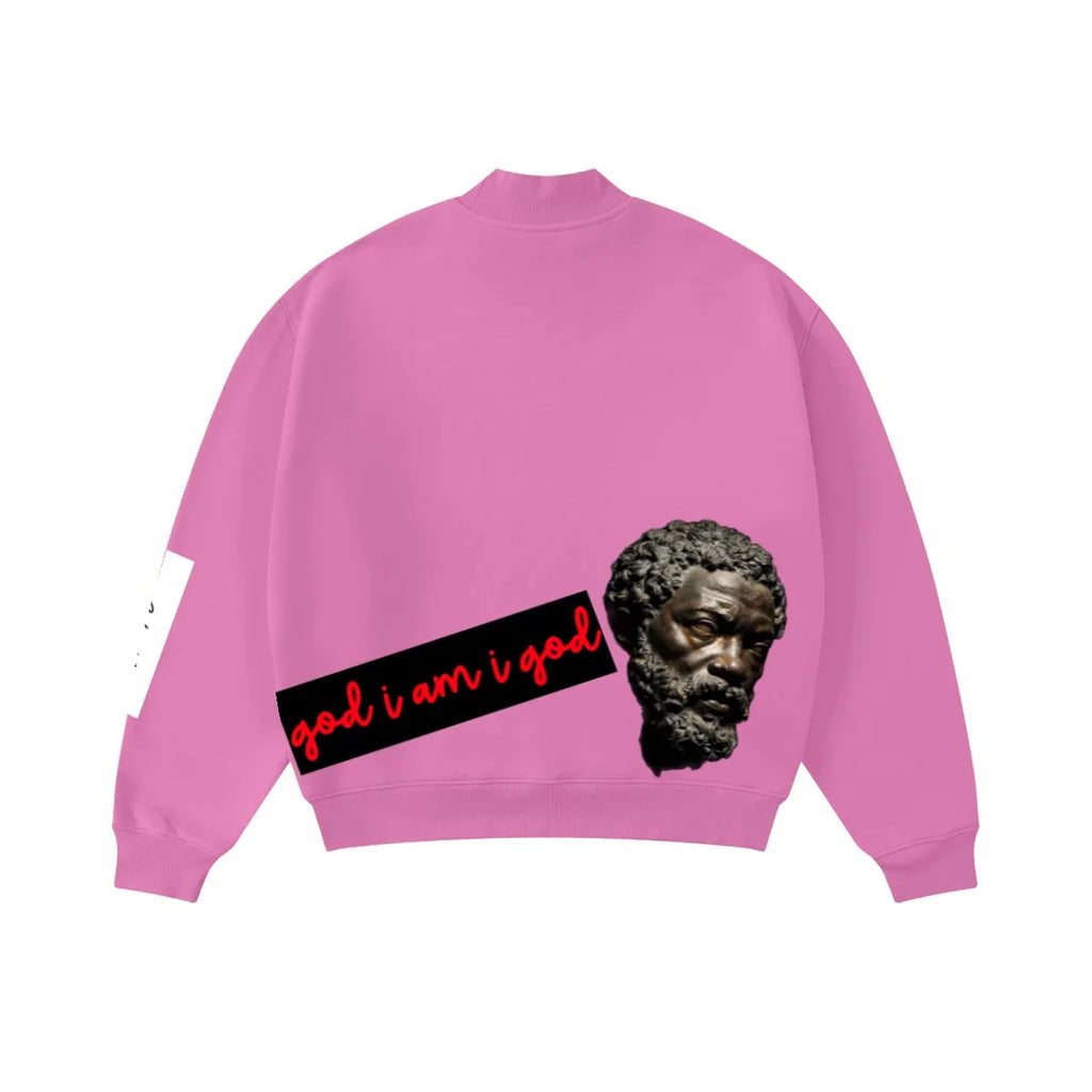Ascension Mock-Neck Sweatshirt — Pink — view 2
