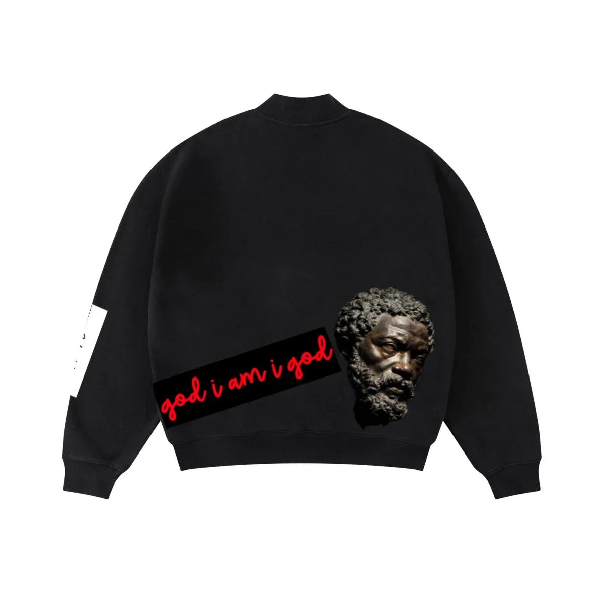 Ascension Mock-Neck Sweatshirt — Black — view 2