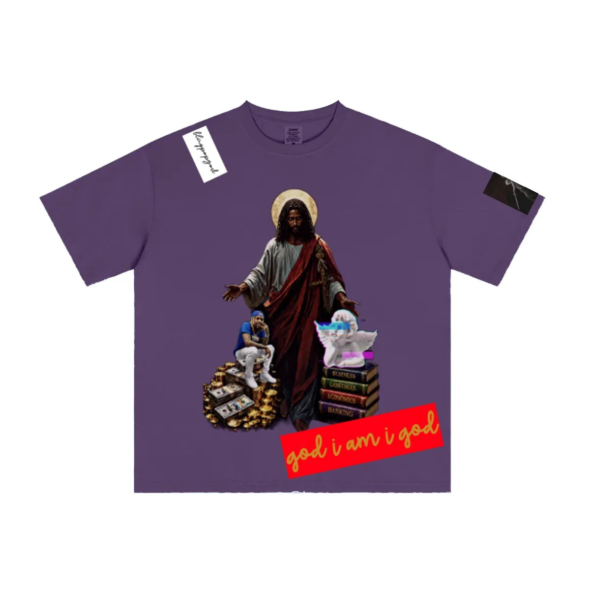 235GSM Men's Low-Shrink Cool-Touch Cotton T-Shirt Purple