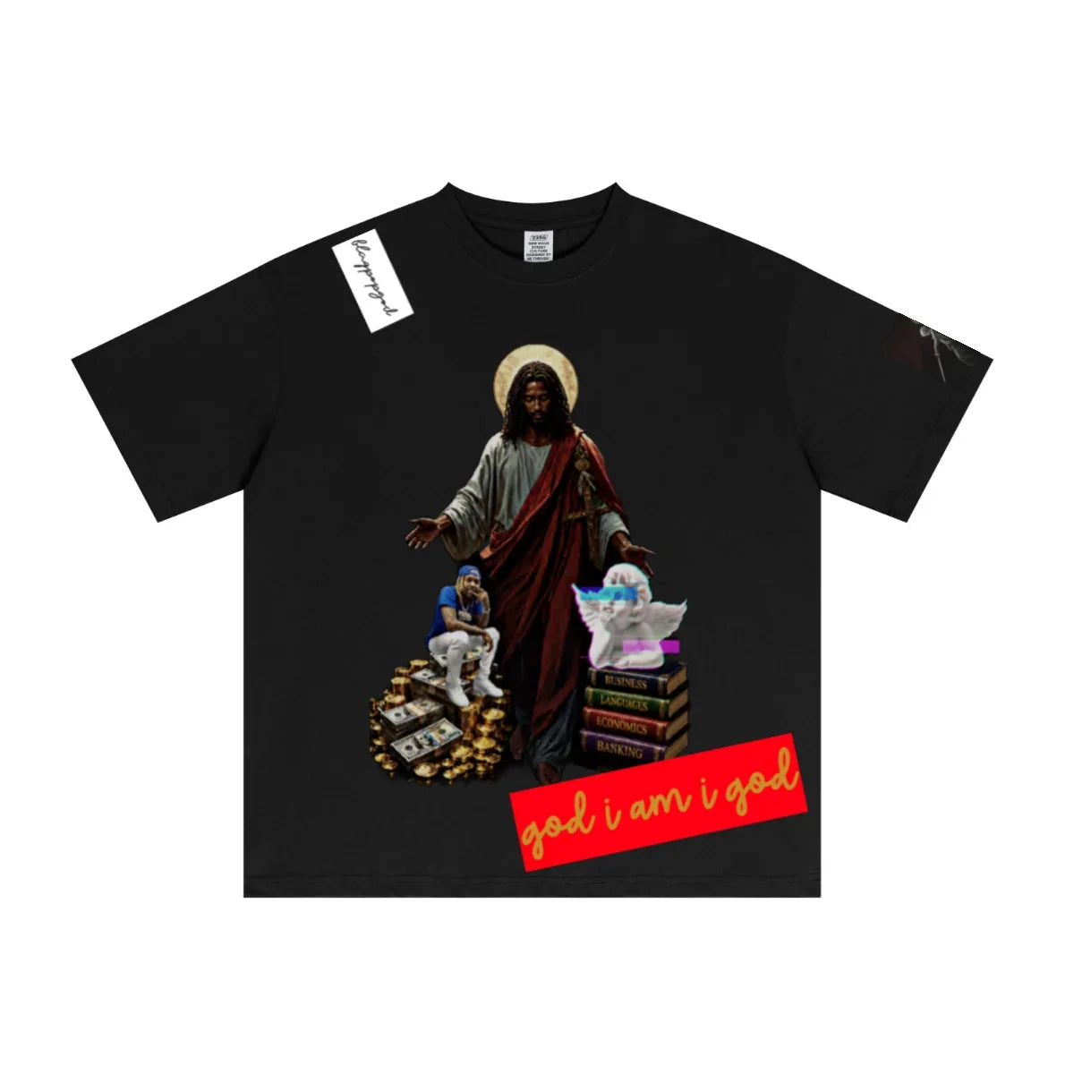 235GSM Men's Low-Shrink Cool-Touch Cotton T-Shirt Black