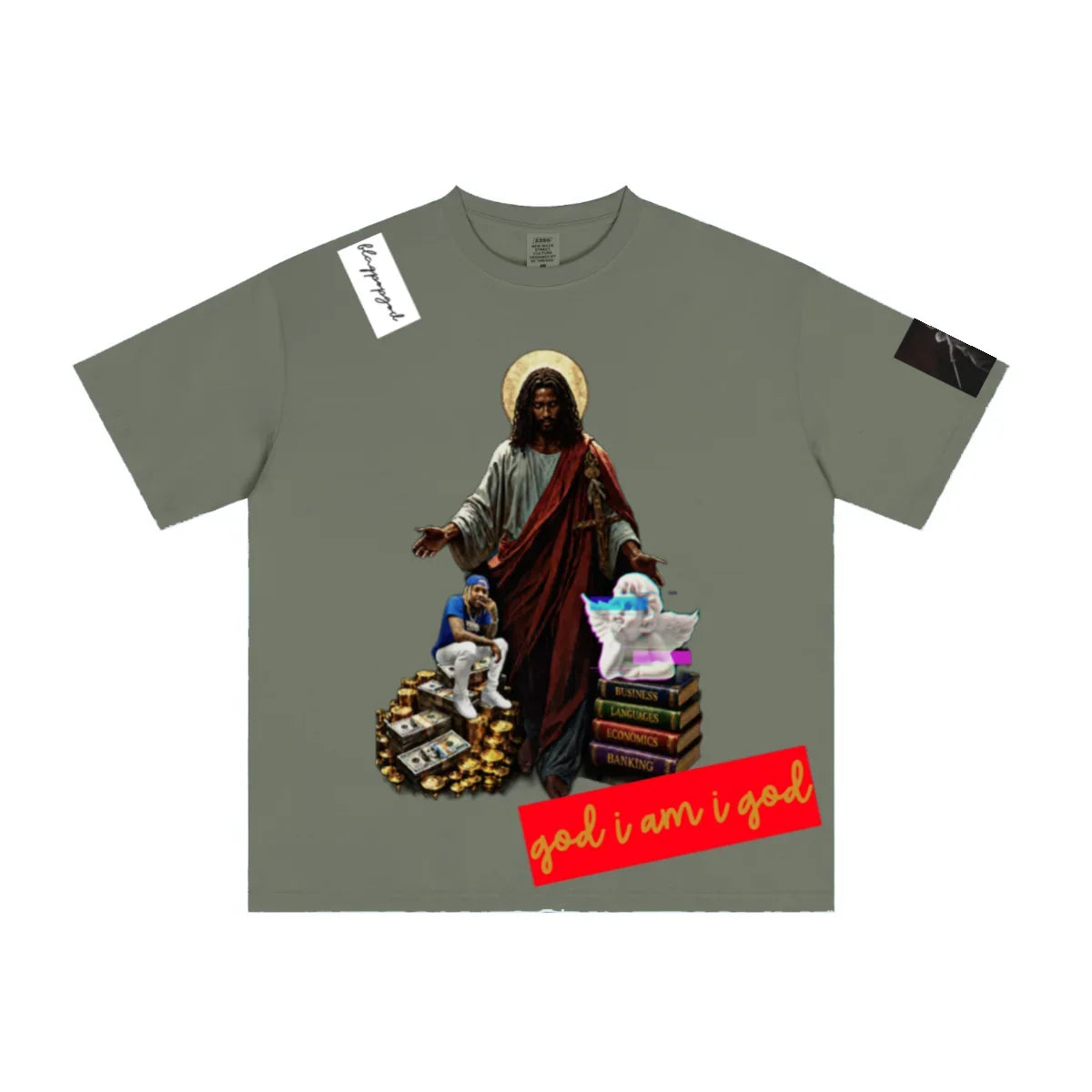 235GSM Men's Low-Shrink Cool-Touch Cotton T-Shirt Green