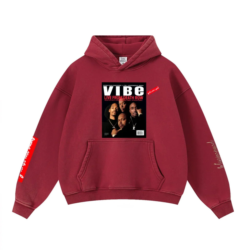 All Odds Washed Heavyweight Hoodie — Red