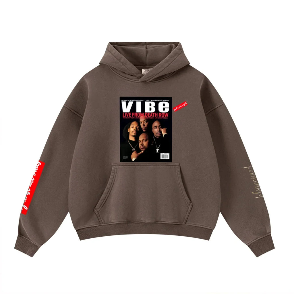 All Odds Washed Heavyweight Hoodie — Brown