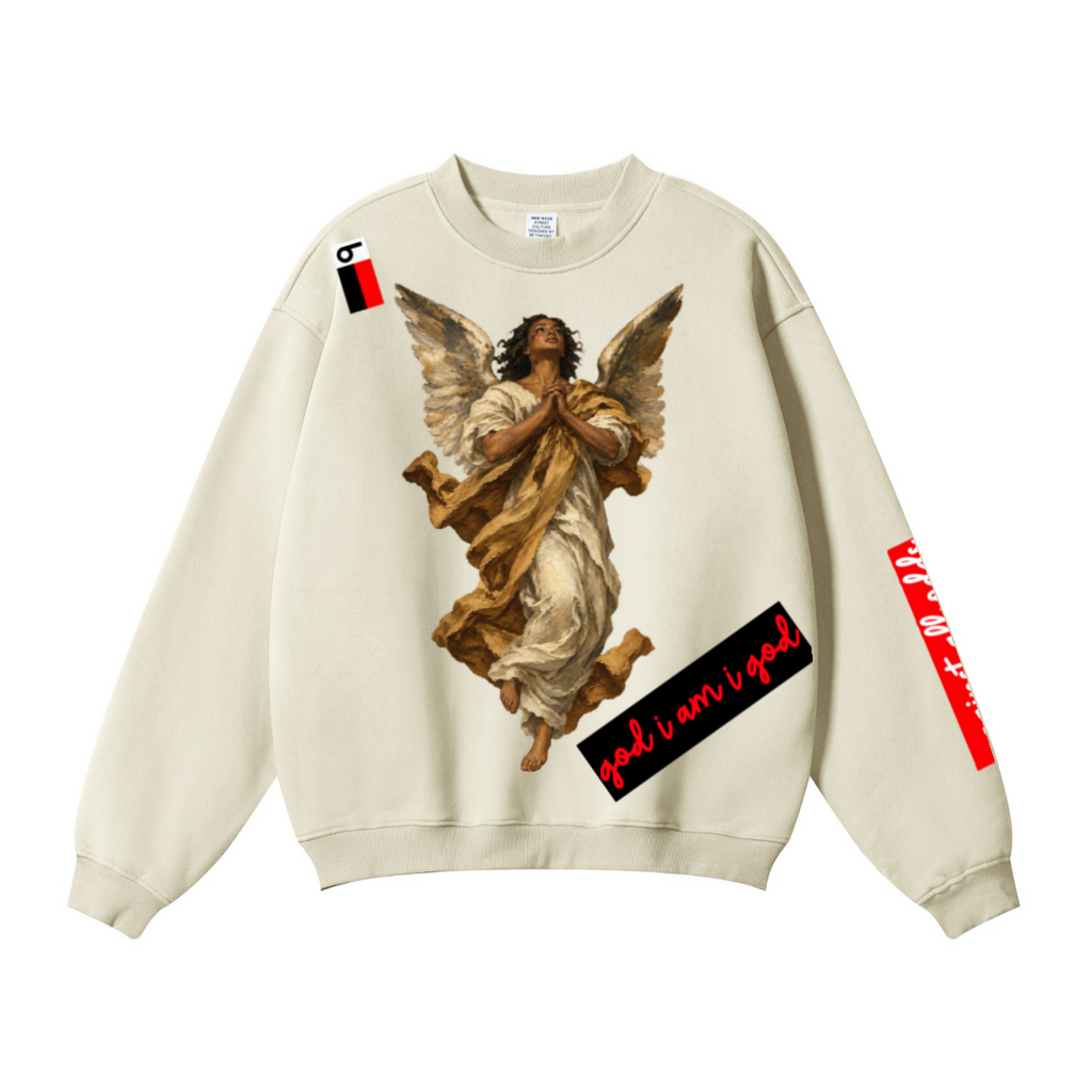 Have O-no Mercy men's Crewneck Sweatshirt — Gray — view 2