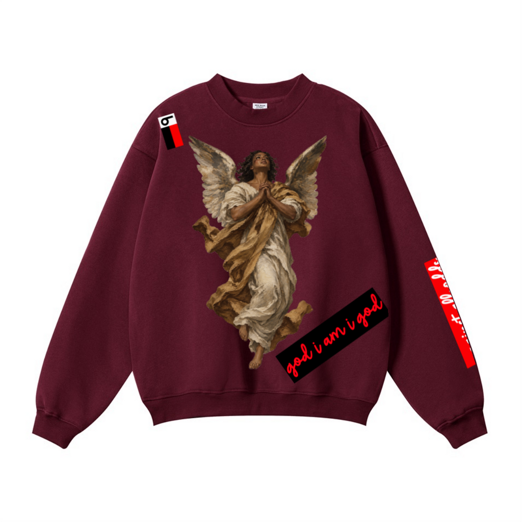 Have O-no Mercy men's Crewneck Sweatshirt — Red — view 2