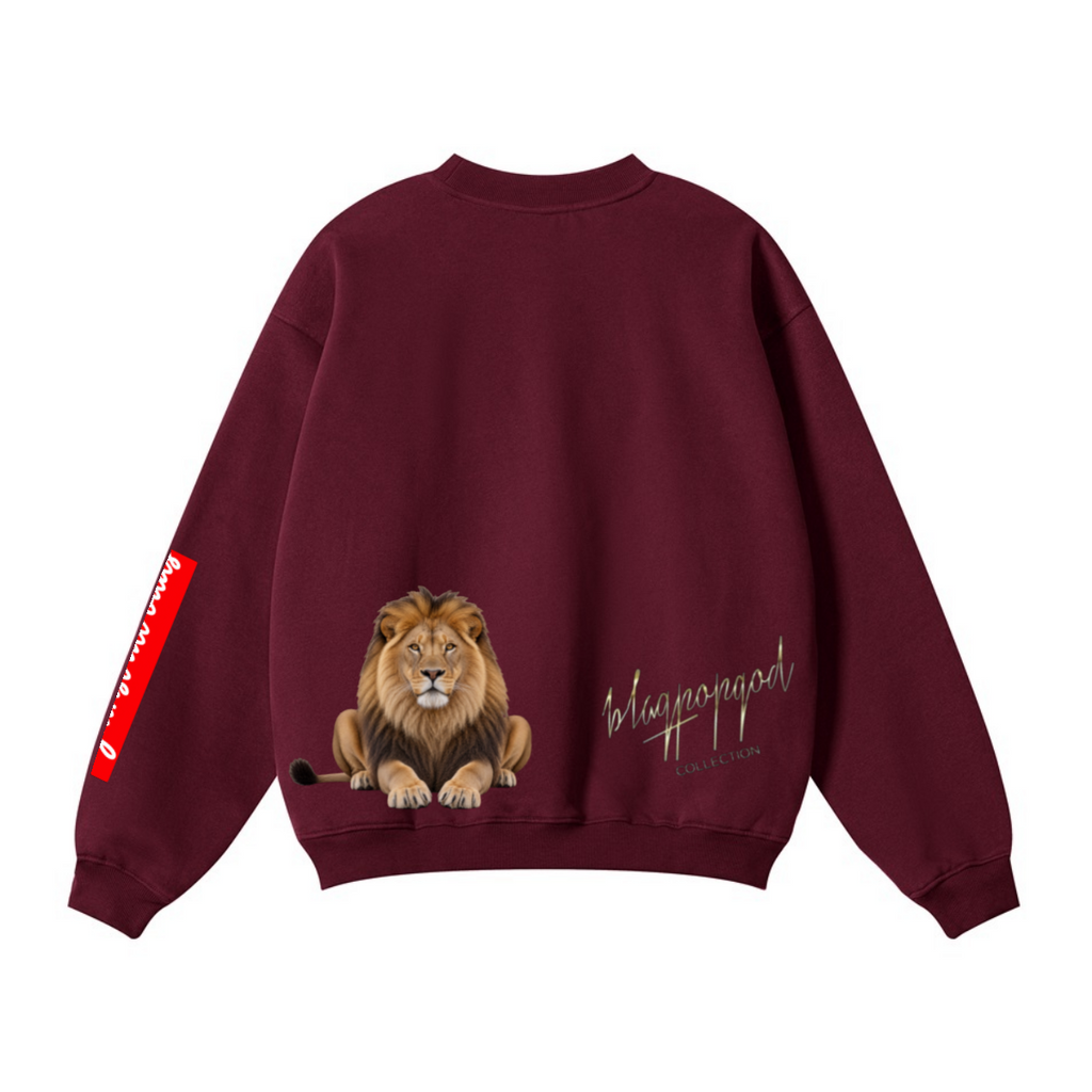 Have O-no Mercy men's Crewneck Sweatshirt — Red — view 4