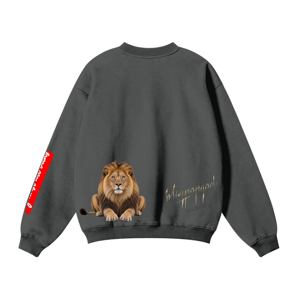 Have O-no Mercy men's Crewneck Sweatshirt — Gray — view 3