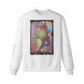 Art Designed Tribal Heavy Crewneck Sweatshirt Collection Stylish Streetwear 100% combed cotton (Cream)