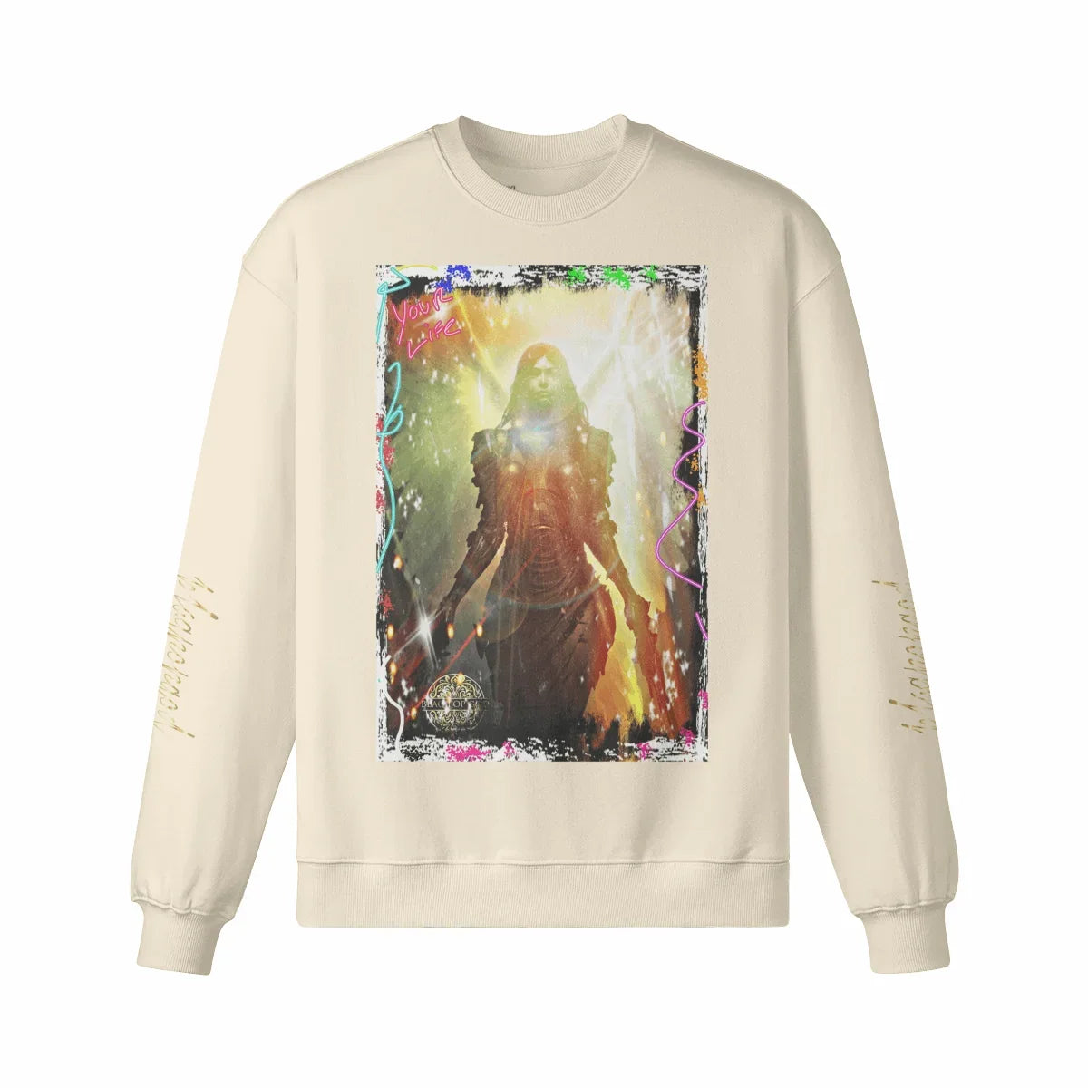 Art Designed Tribal Heavy Crewneck Sweatshirt Collection Stylish Streetwear 100% combed cotton