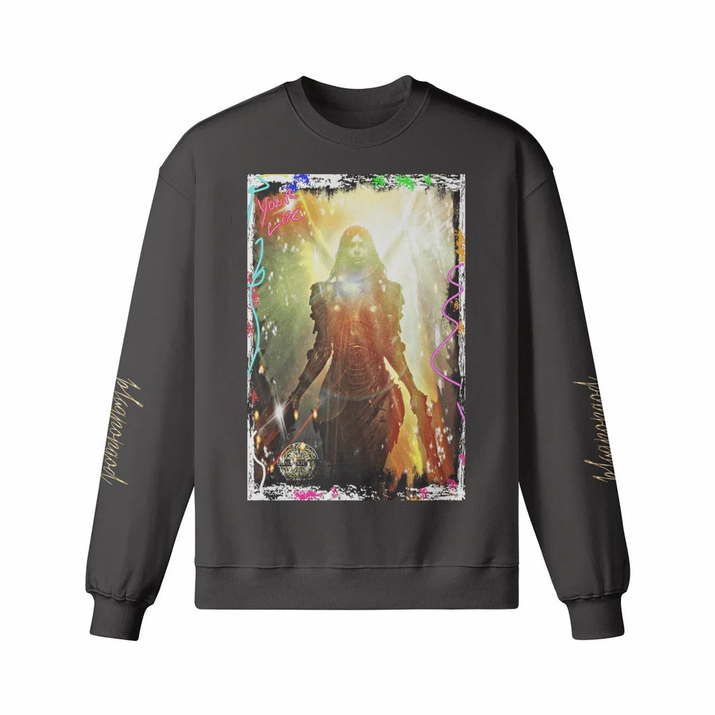 Art Designed Tribal Heavy Crewneck Sweatshirt Collection Stylish Streetwear 100% combed cotton