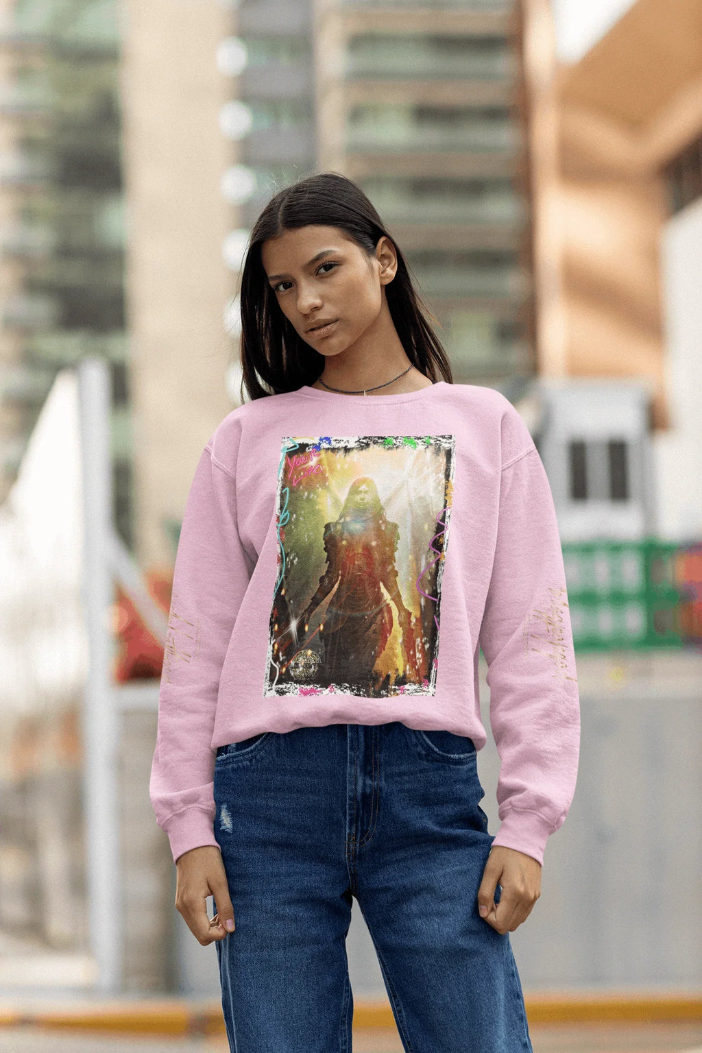 Art Designed Tribal Heavy Crewneck Sweatshirt Collection Stylish Streetwear 100% combed cotton